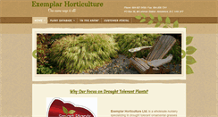 Desktop Screenshot of exemplarhorticulture.com
